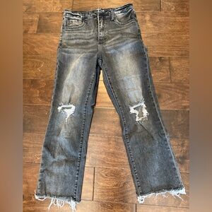 RFM Los Angeles Distressed Black/Gray Jeans